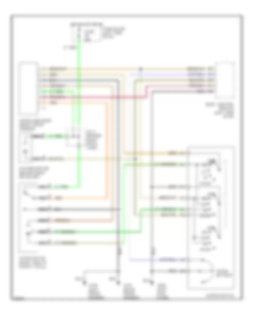 Wiper Washer Wiring Diagram for Infiniti Q45 1995