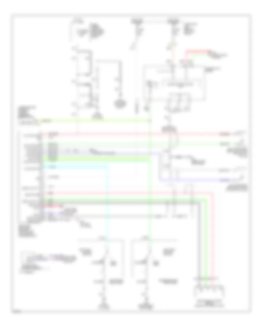Passive Restraints Wiring Diagram for Infiniti M35 x 2007