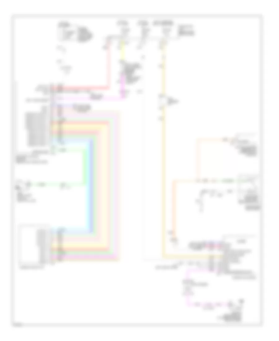 Chime Wiring Diagram for Infiniti M56 2012