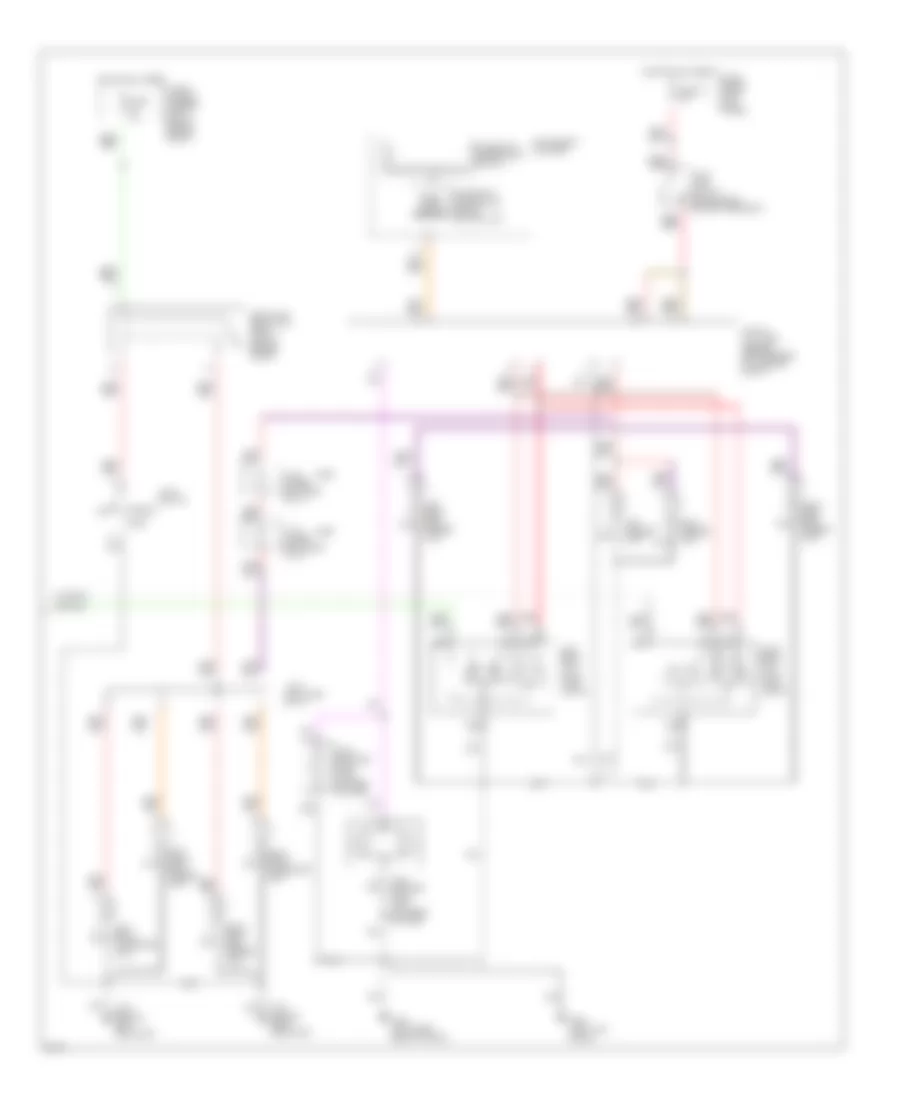 Exterior Lamps Wiring Diagram 2 of 2 for Infiniti Q45 a 1995