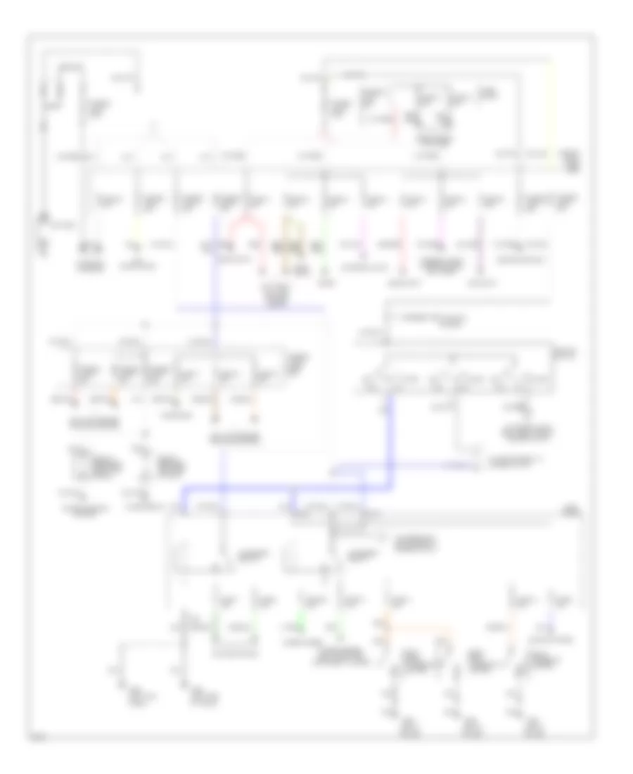 Power Distribution Wiring Diagram 1 of 2 for Infiniti Q45 a 1995