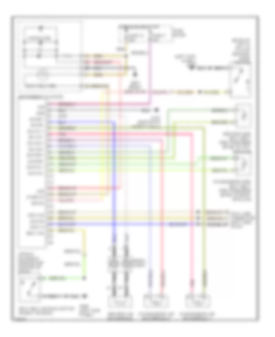 Supplemental Restraint Wiring Diagram for Infiniti Q45 a 1995
