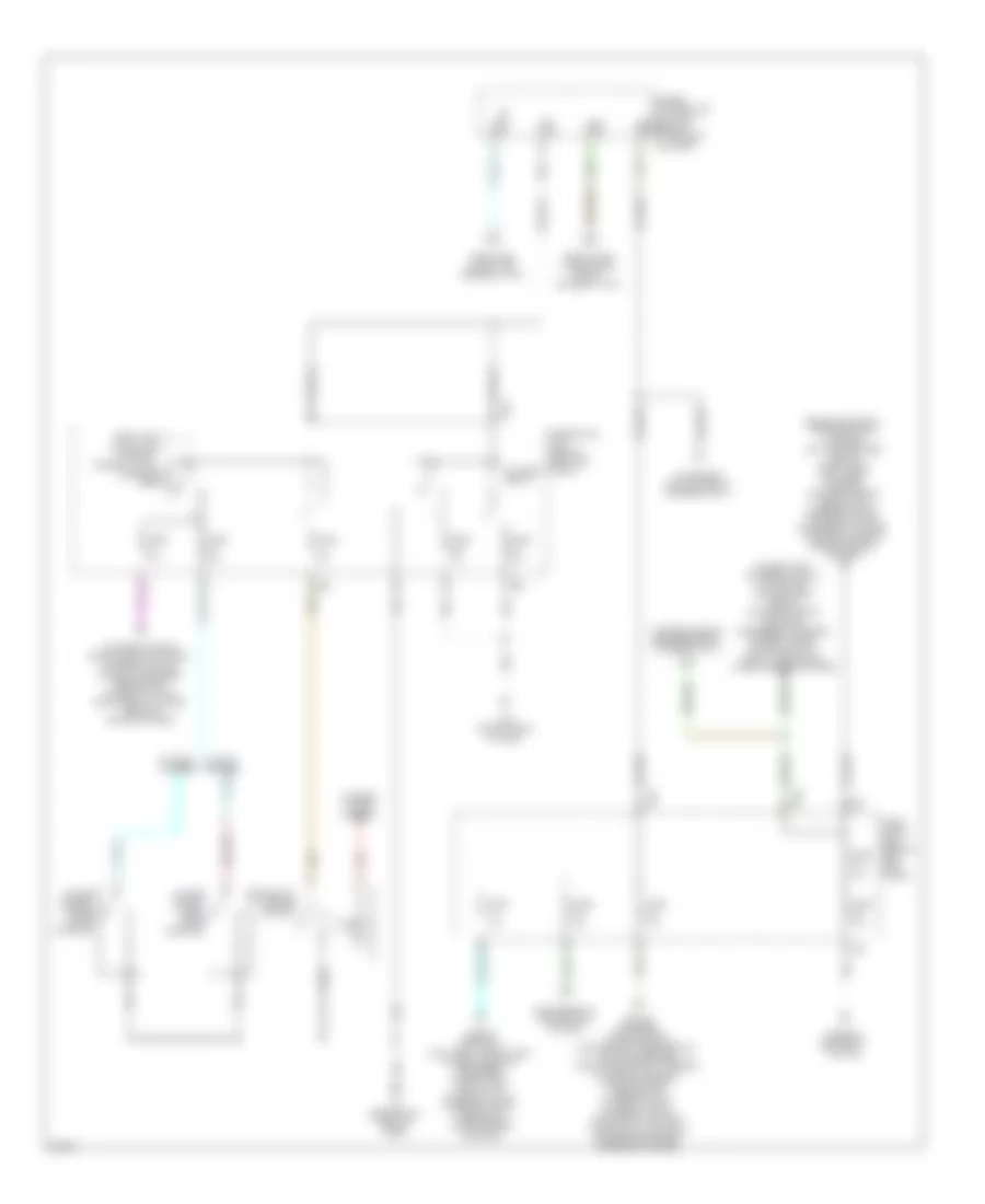 Power Distribution Wiring Diagram 2 of 3 for Infiniti M45 2007