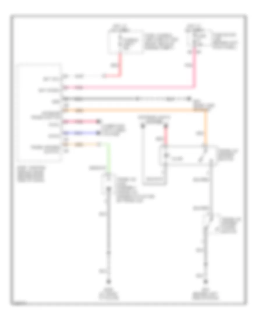 Trunk Release Wiring Diagram for Infiniti M45 2007