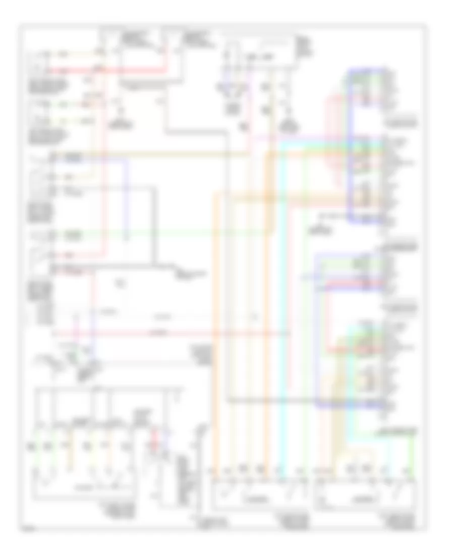 Power Windows Wiring Diagram (2 of 2) for Infiniti QX56 2007