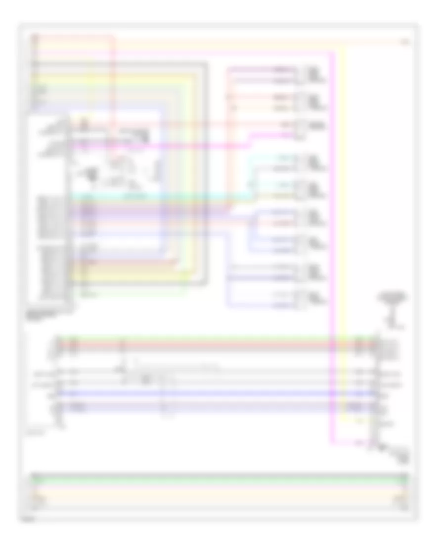 Radio Wiring Diagram (2 of 3) for Infiniti QX56 2007