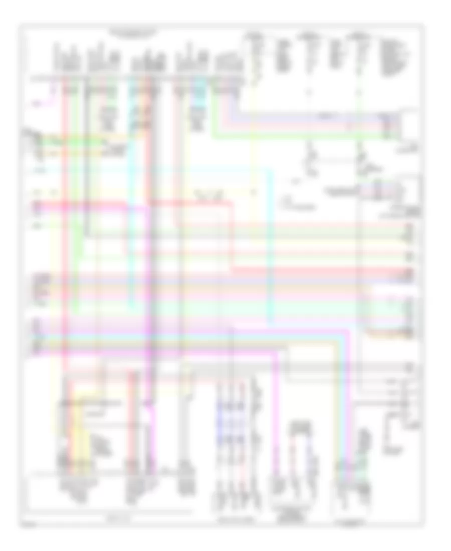 Radio Wiring Diagram, with Navigation (2 of 4) for Infiniti M56 x 2012
