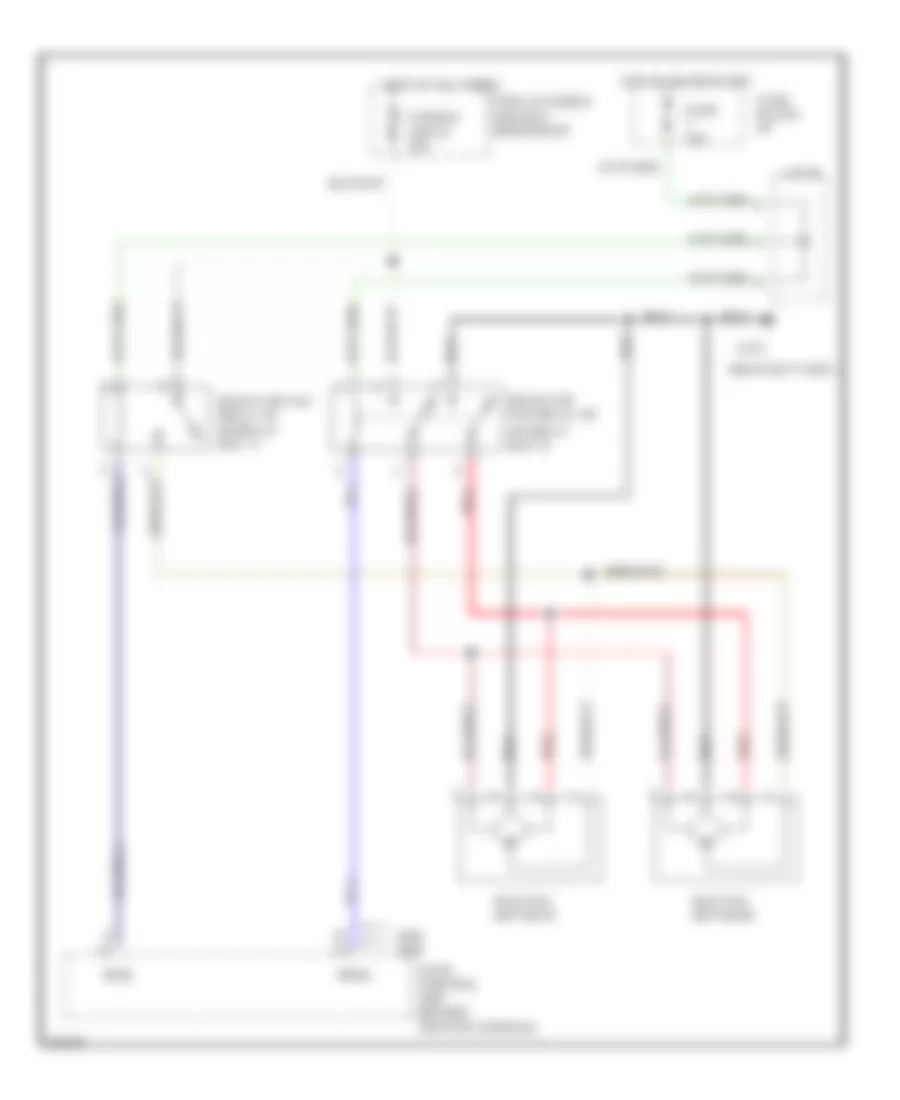 Cooling Fan Wiring Diagram, MT for Infiniti G20 t 1996