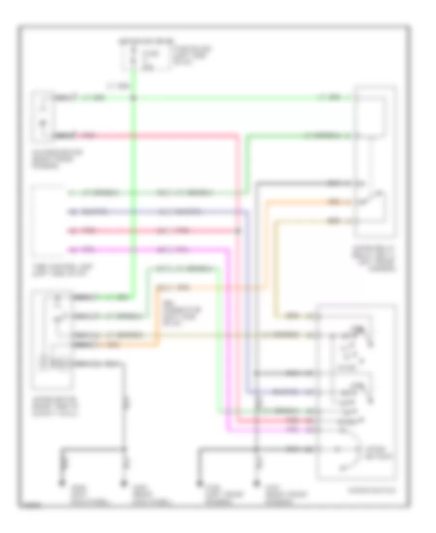 Wiper Washer Wiring Diagram for Infiniti G20 t 1996