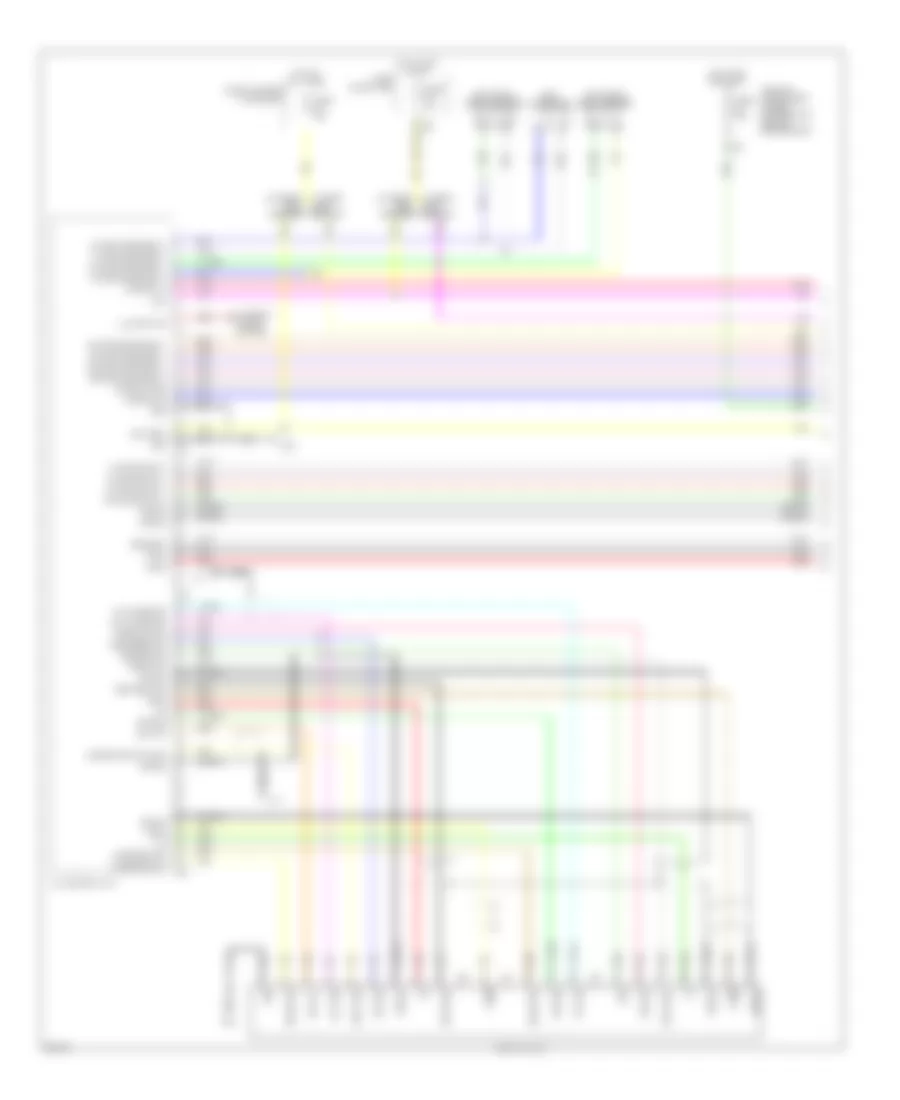 Radio Wiring Diagram with Base Radio 1 of 3 for Infiniti EX35 2008