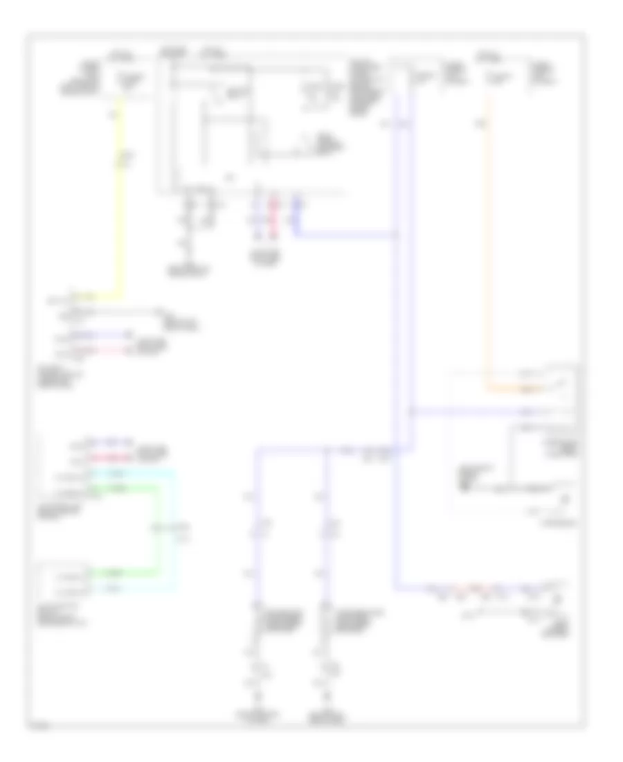 Defoggers Wiring Diagram for Infiniti QX56 2012