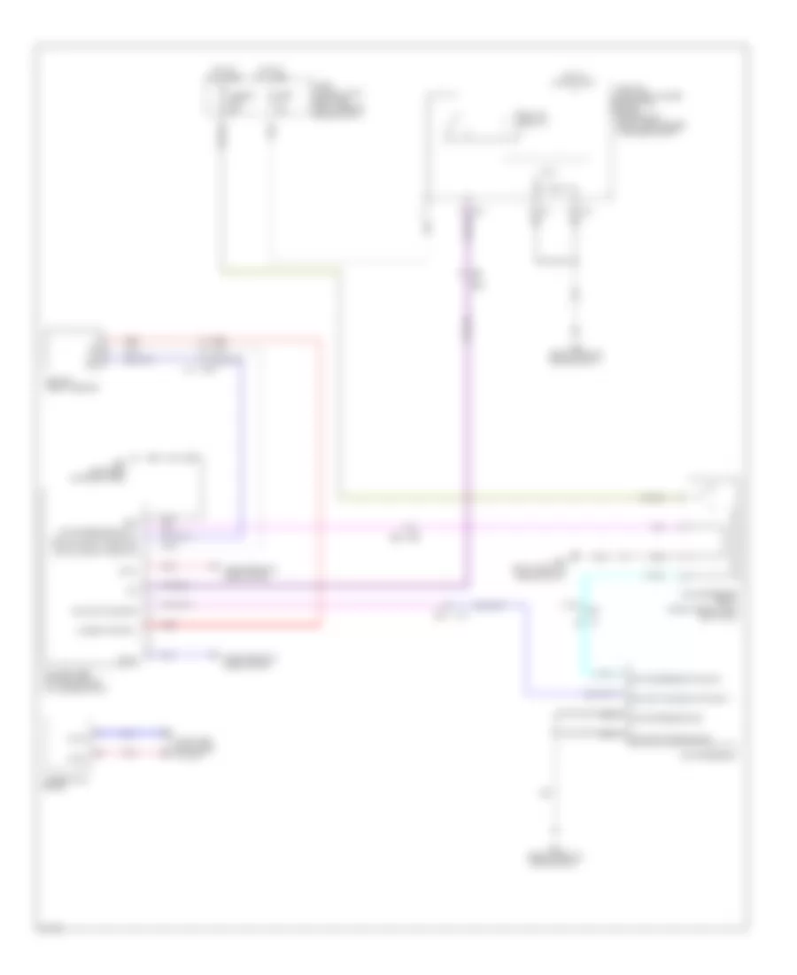 Electronic Suspension Wiring Diagram for Infiniti QX56 2012