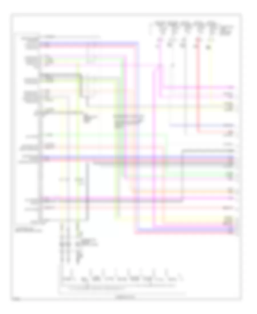 Navigation Wiring Diagram 13 Speakers 1 of 7 for Infiniti QX56 2012
