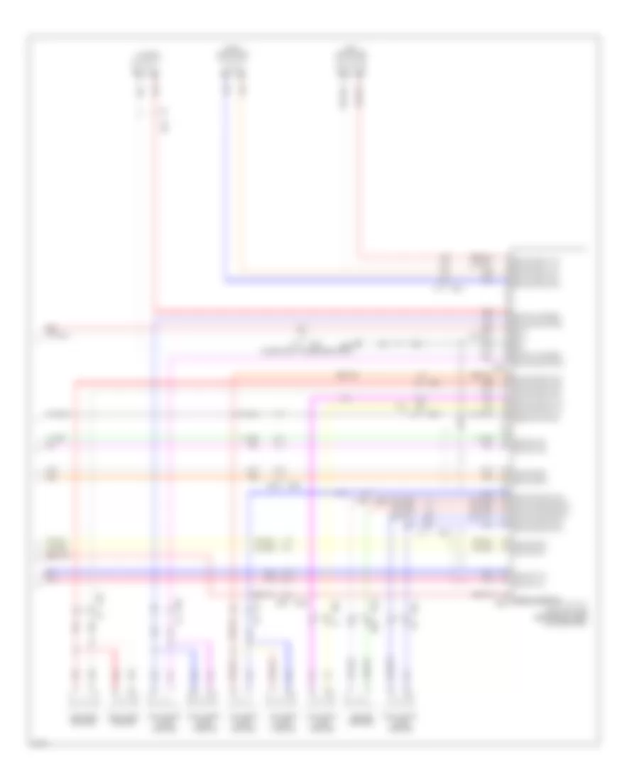 Navigation Wiring Diagram, 13 Speakers (7 of 7) for Infiniti QX56 2012