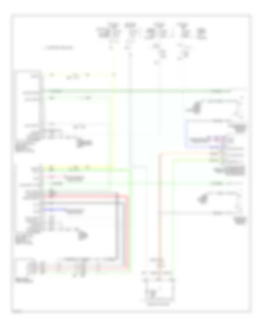 Passive Restraints Wiring Diagram for Infiniti QX56 2012