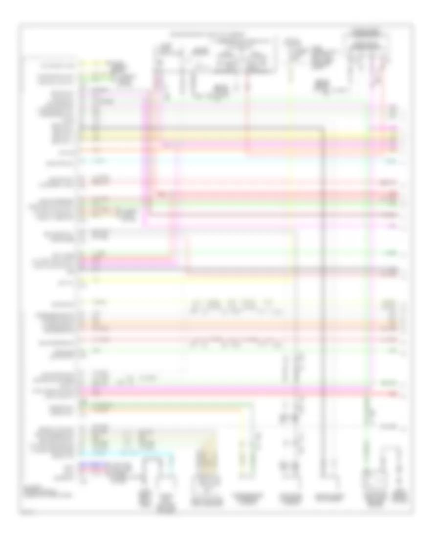Power Door Locks Wiring Diagram 1 of 4 for Infiniti QX56 2012