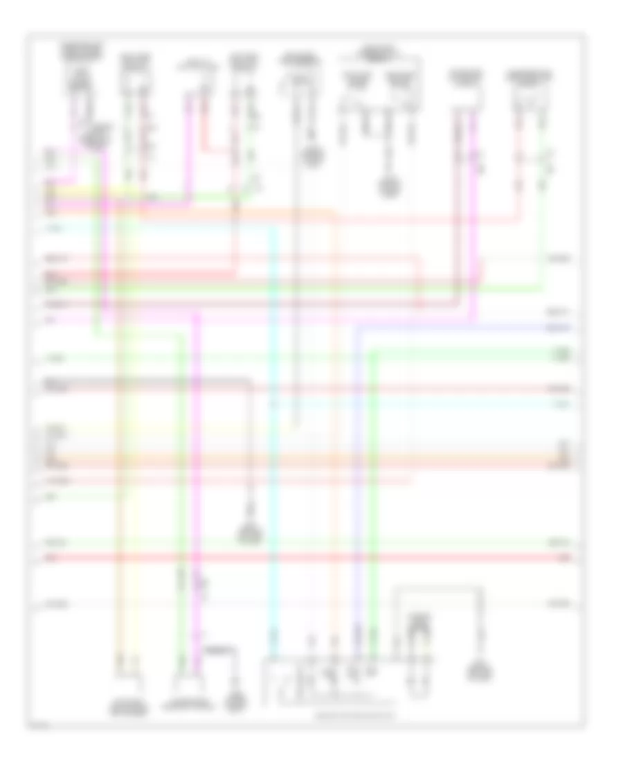 Power Door Locks Wiring Diagram 2 of 4 for Infiniti QX56 2012