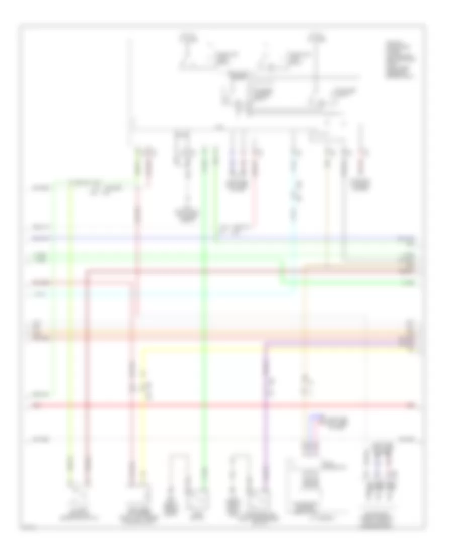 Power Door Locks Wiring Diagram (3 of 4) for Infiniti QX56 2012