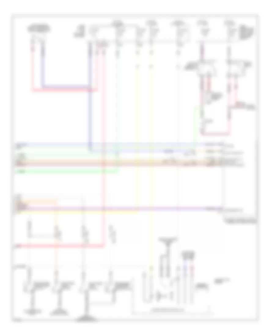 Power Door Locks Wiring Diagram (4 of 4) for Infiniti QX56 2012