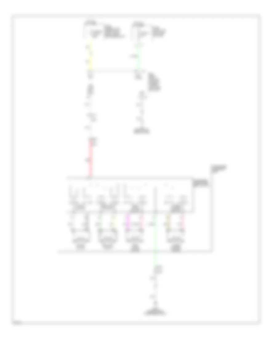 Passenger Power Seat Wiring Diagram for Infiniti QX56 2012