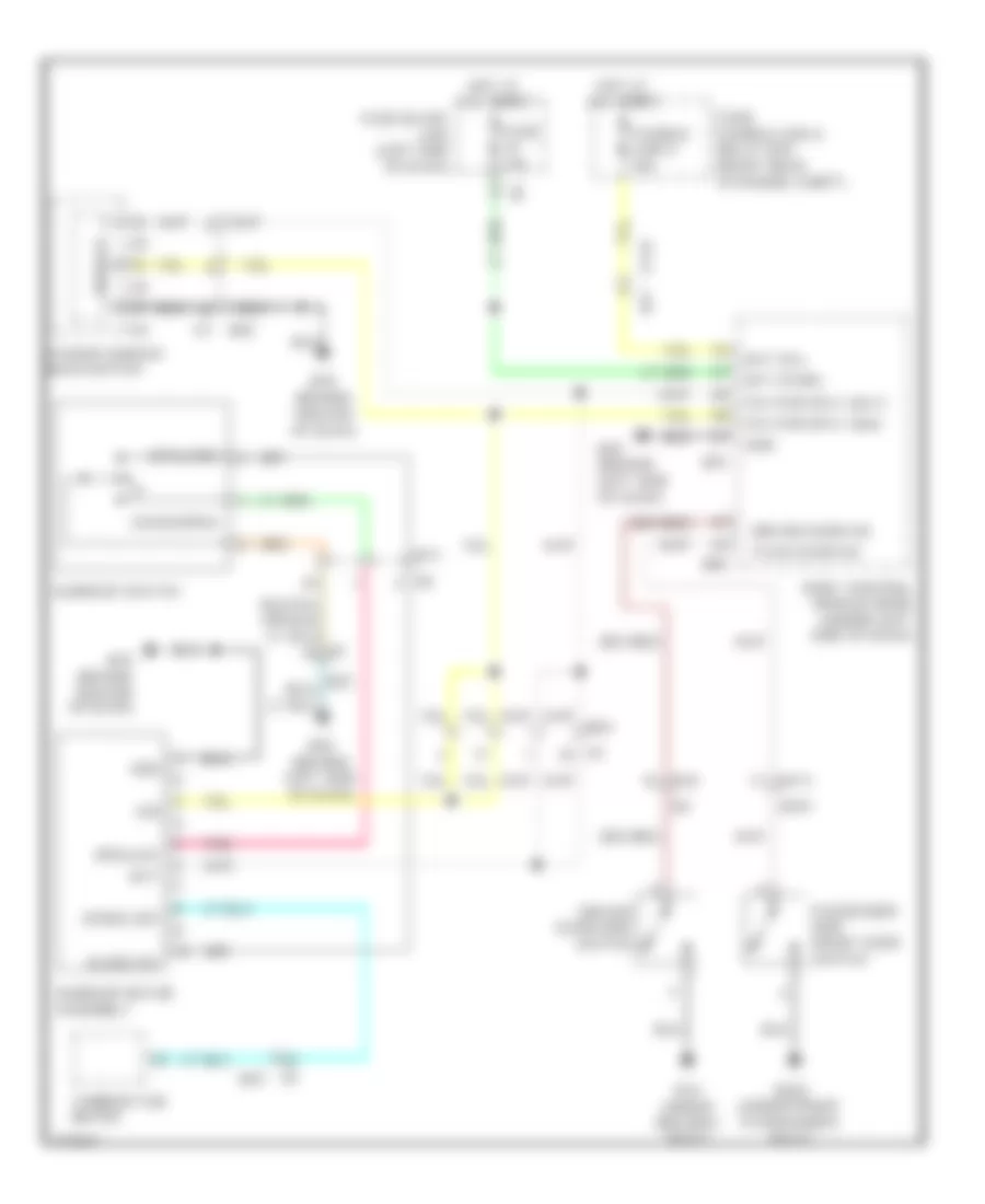 Power TopSunroof Wiring Diagram for Infiniti QX56 2012