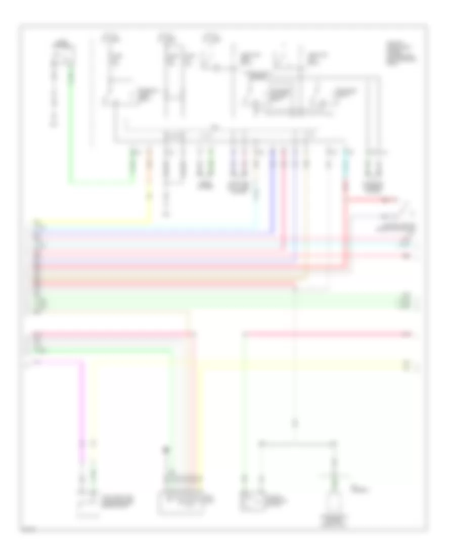 Power Door Locks Wiring Diagram (3 of 4) for Infiniti EX35 Journey 2008