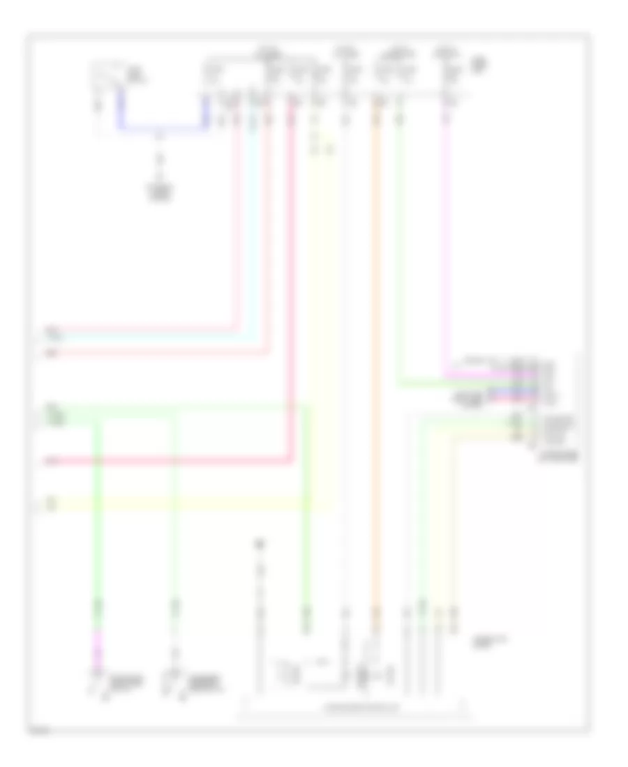 Power Door Locks Wiring Diagram (4 of 4) for Infiniti EX35 Journey 2008