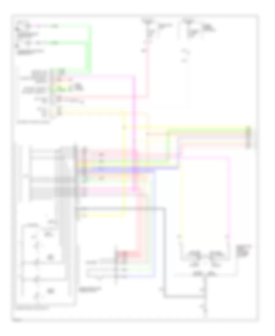 Power Windows Wiring Diagram 1 of 2 for Infiniti EX35 Journey 2008