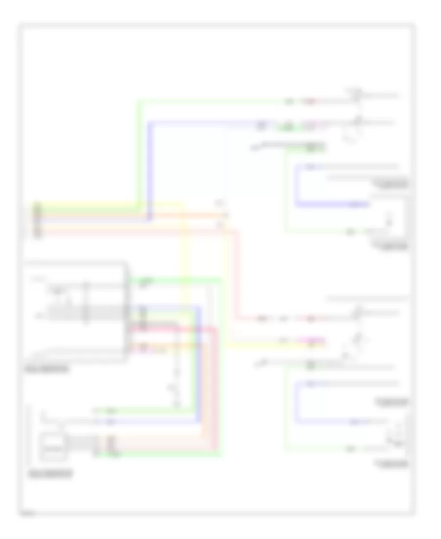 Power Windows Wiring Diagram 2 of 2 for Infiniti EX35 Journey 2008