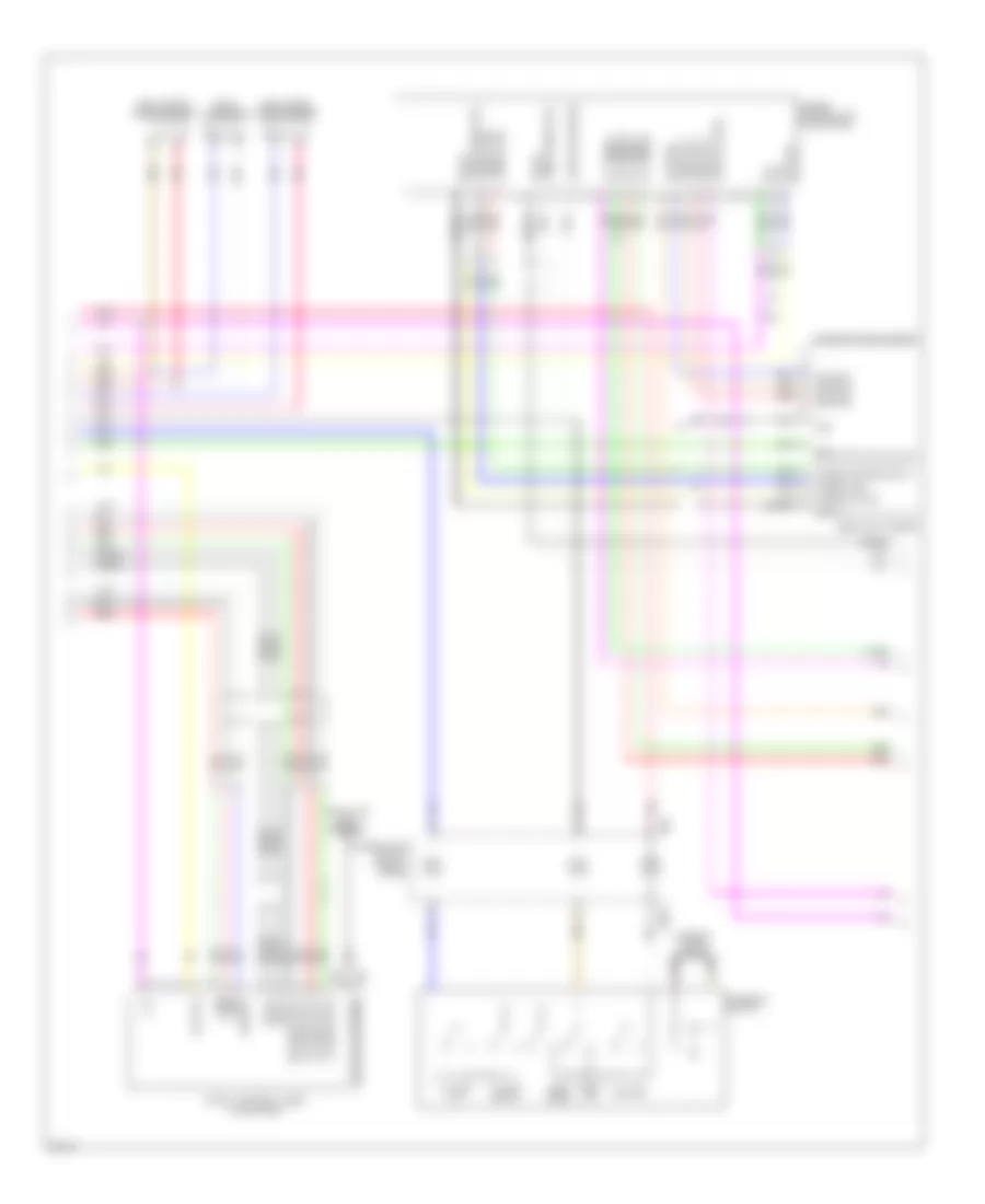 Radio Wiring Diagram, with Base Radio (2 of 3) for Infiniti EX35 Journey 2008