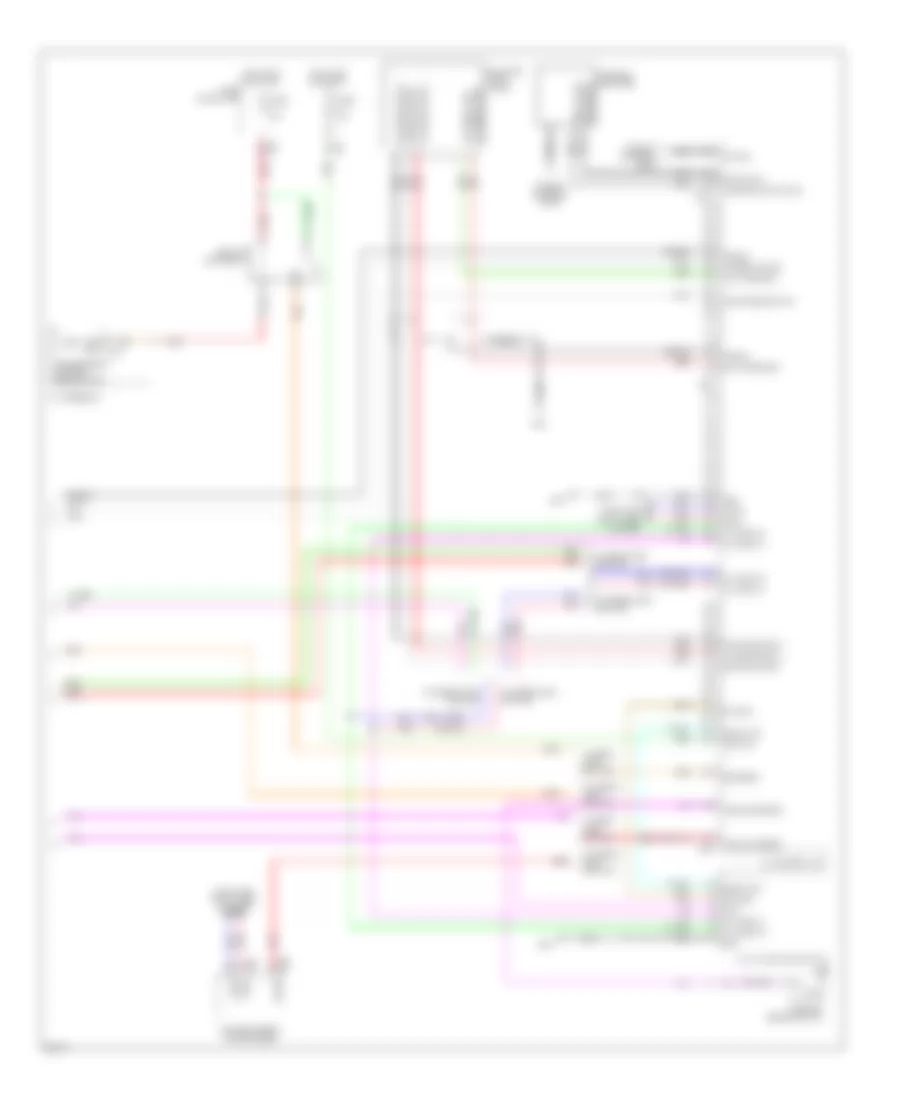 Radio Wiring Diagram, with Base Radio (3 of 3) for Infiniti EX35 Journey 2008