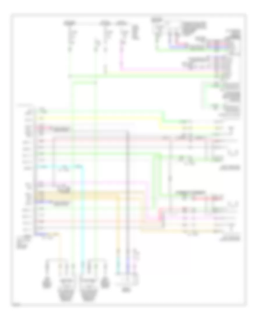Adaptive Front Lighting Wiring Diagram for Infiniti EX37 2013
