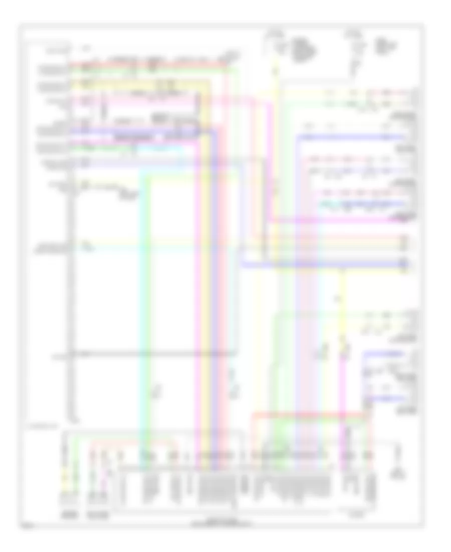 Navigation Wiring Diagram (1 of 5) for Infiniti EX37 2013