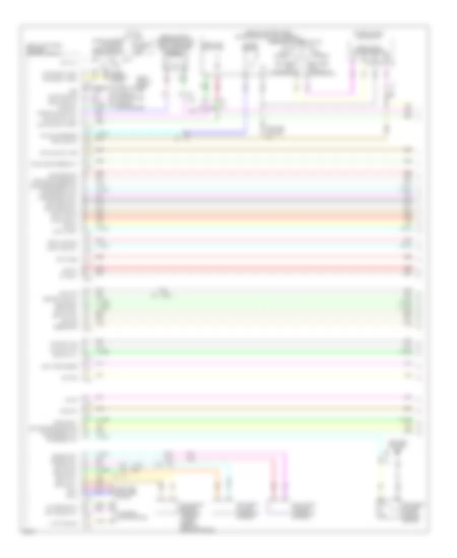 Power Door Locks Wiring Diagram 1 of 4 for Infiniti EX37 2013