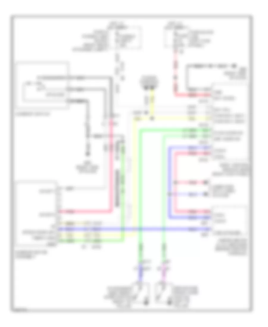 Power TopSunroof Wiring Diagram for Infiniti EX37 2013