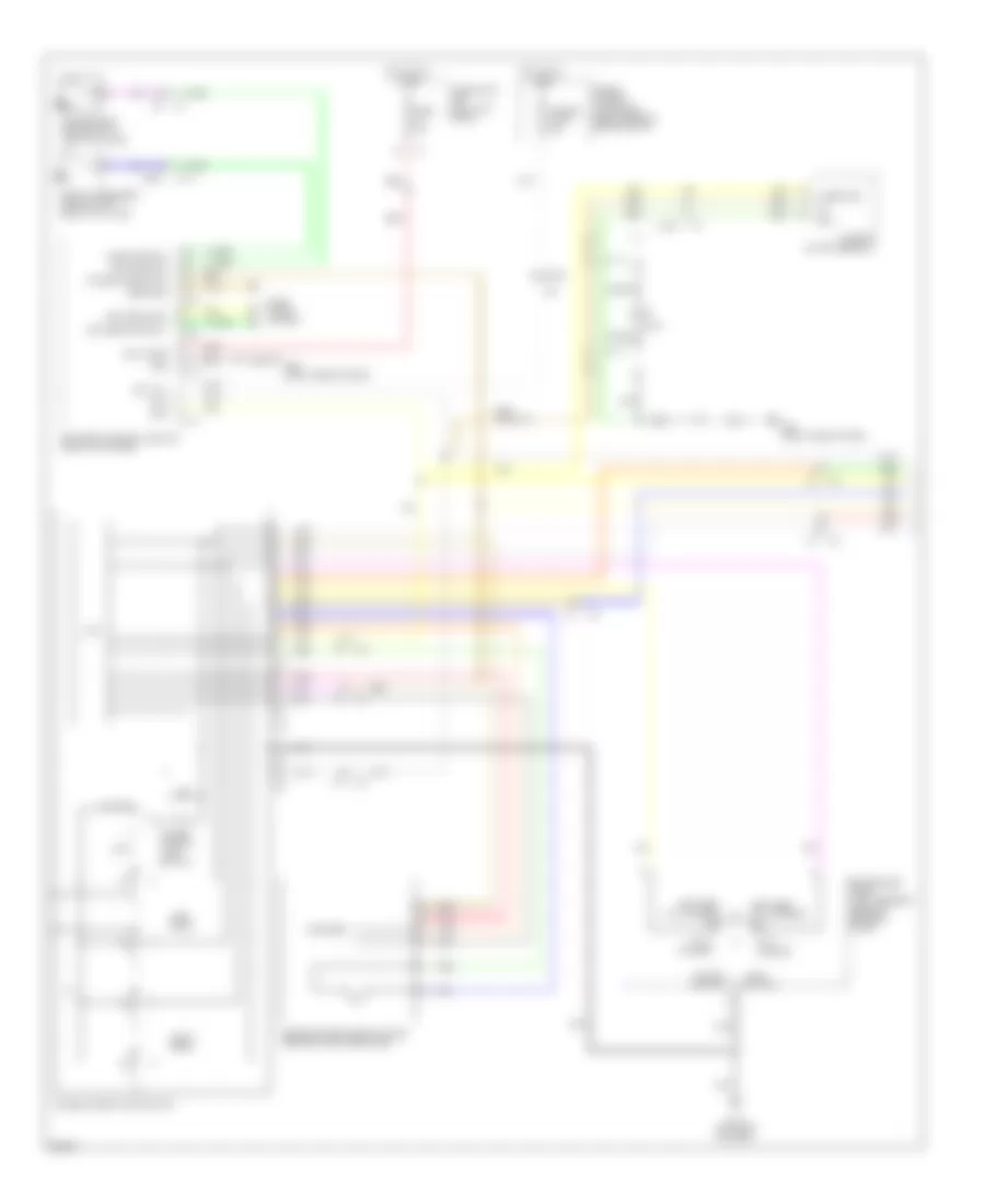 Power Windows Wiring Diagram 1 of 2 for Infiniti EX37 2013