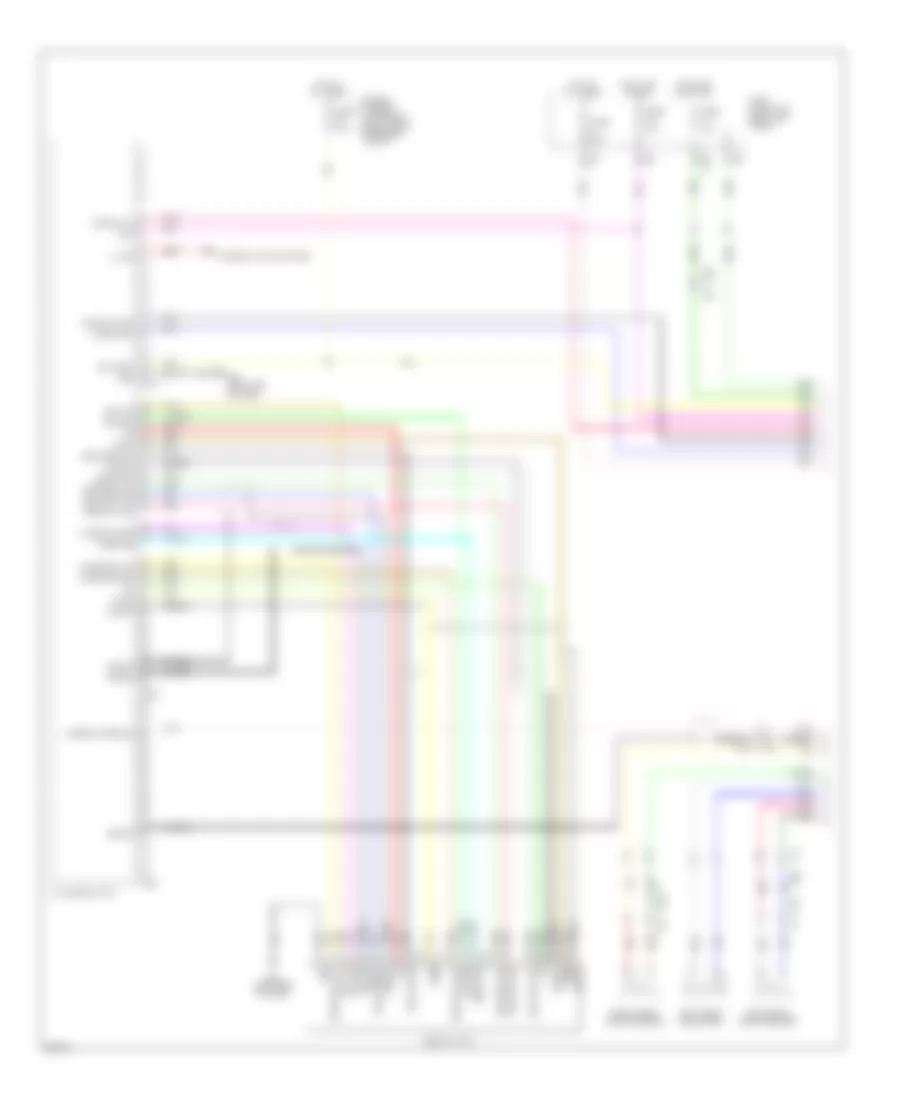 Radio Wiring Diagram Bose without Navigation 1 of 5 for Infiniti EX37 2013