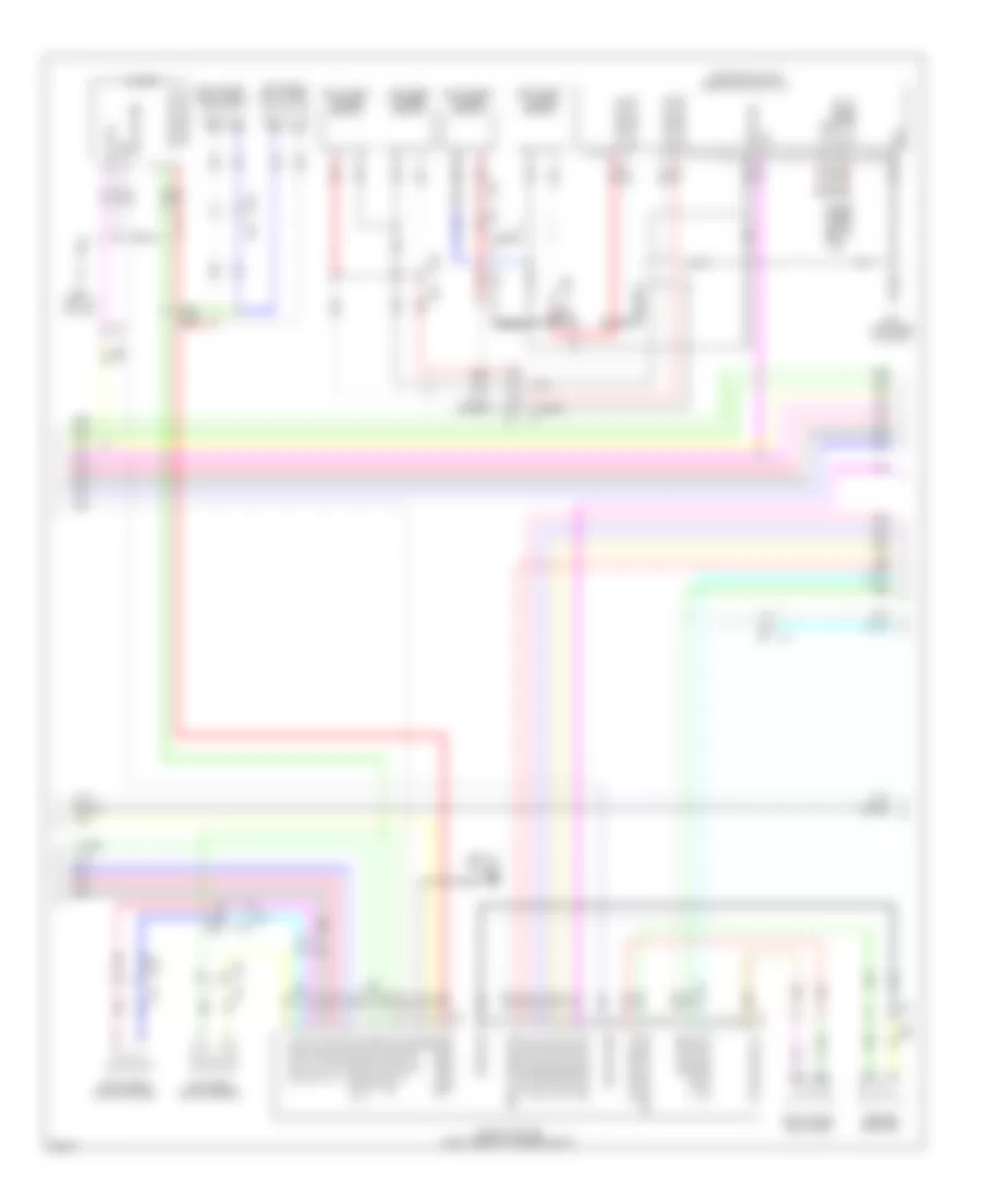 Radio Wiring Diagram, Bose without Navigation (2 of 5) for Infiniti EX37 2013