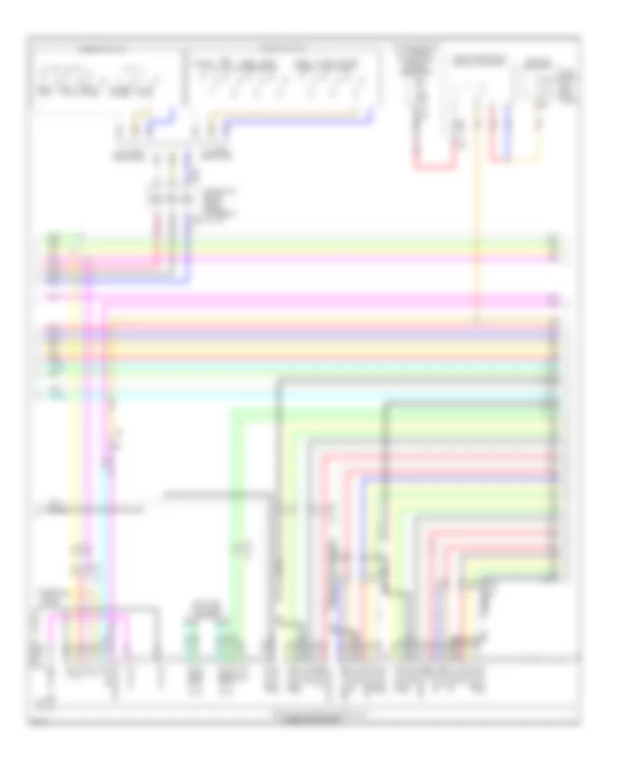 Radio Wiring Diagram, Bose without Navigation (3 of 5) for Infiniti EX37 2013