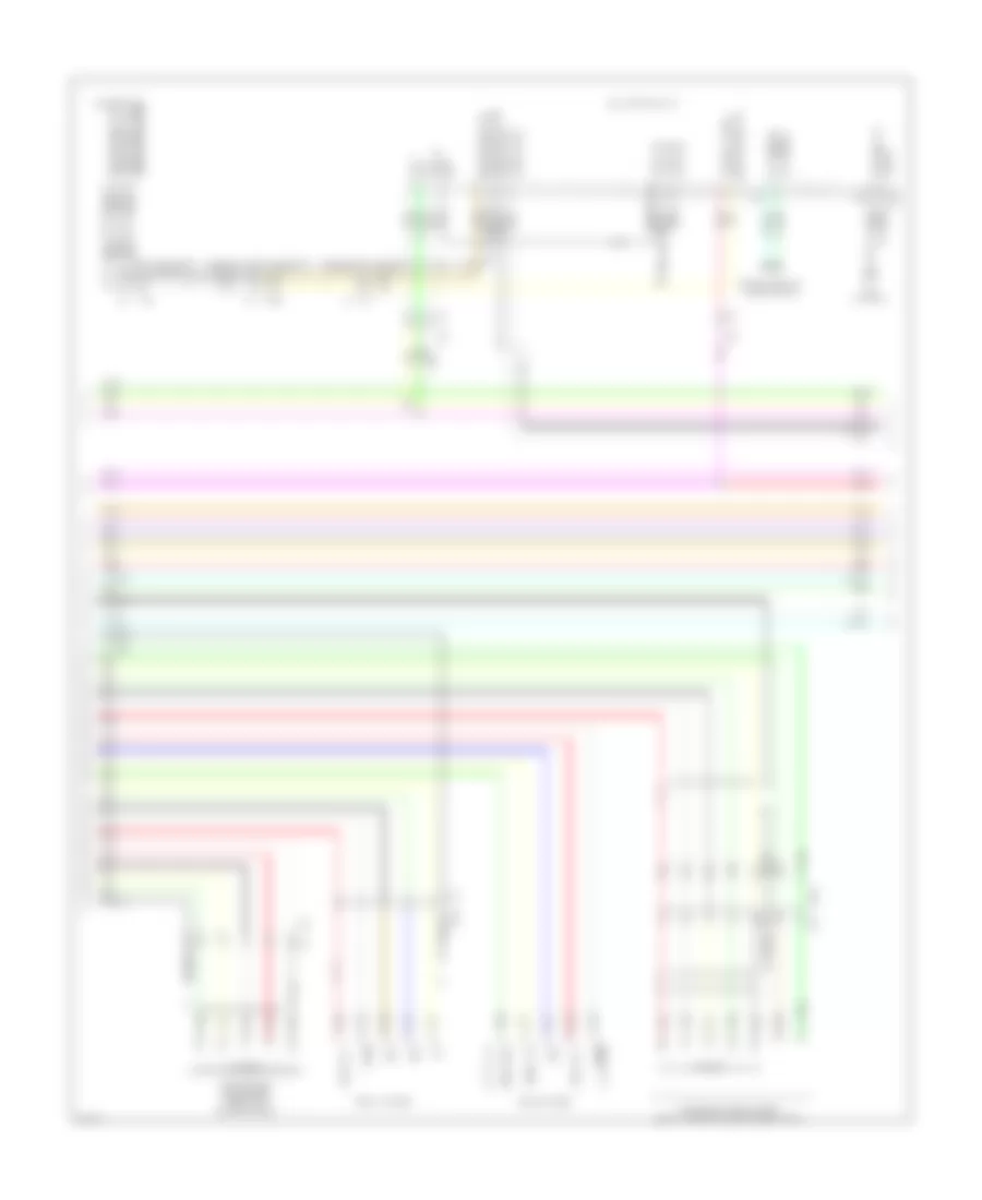 Radio Wiring Diagram, Bose without Navigation (4 of 5) for Infiniti EX37 2013