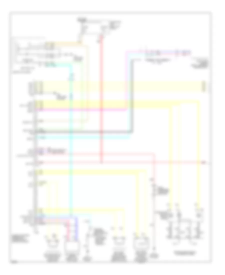 Supplemental Restraints Wiring Diagram 1 of 2 for Infiniti EX37 2013