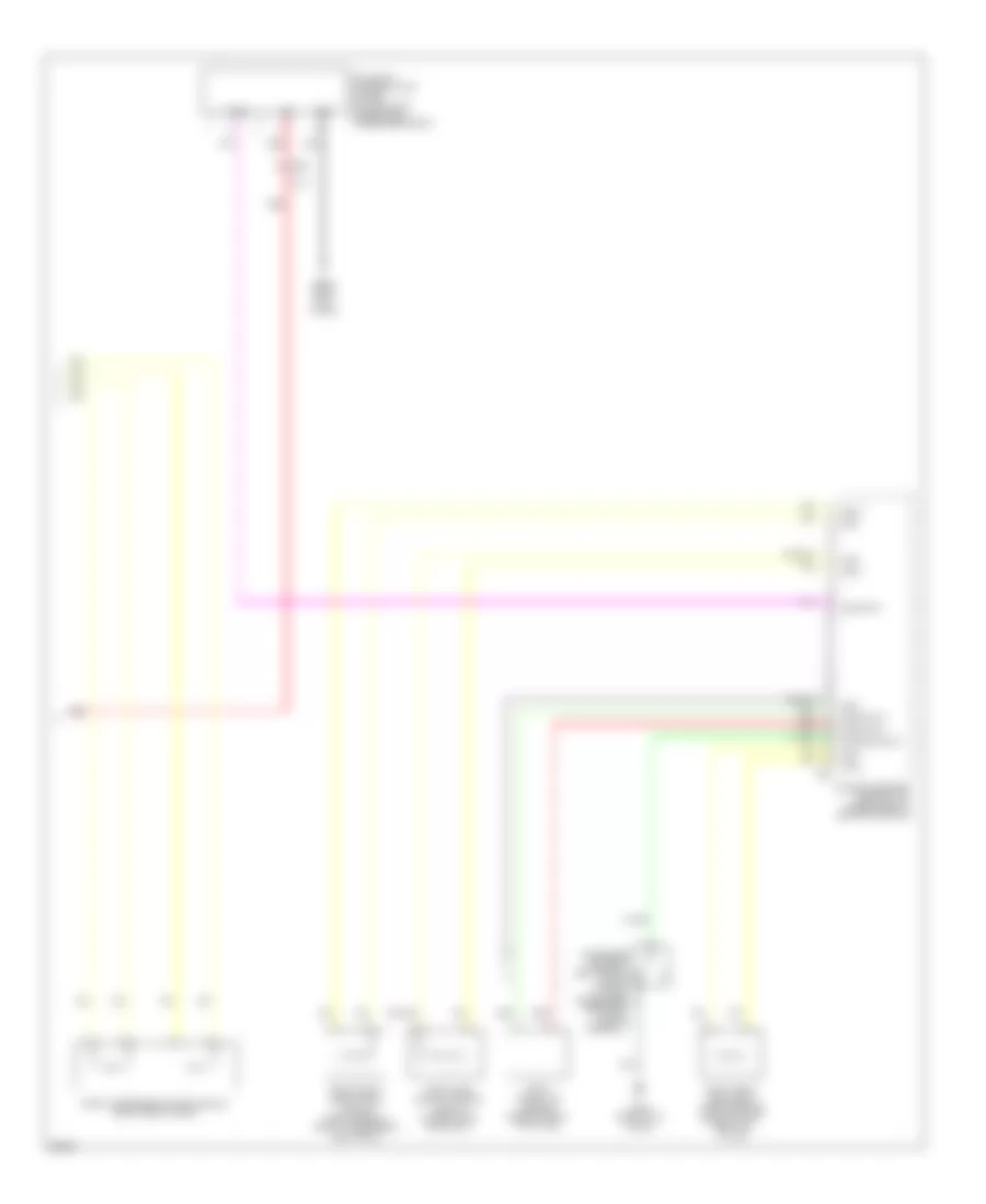 Supplemental Restraints Wiring Diagram 2 of 2 for Infiniti EX37 2013