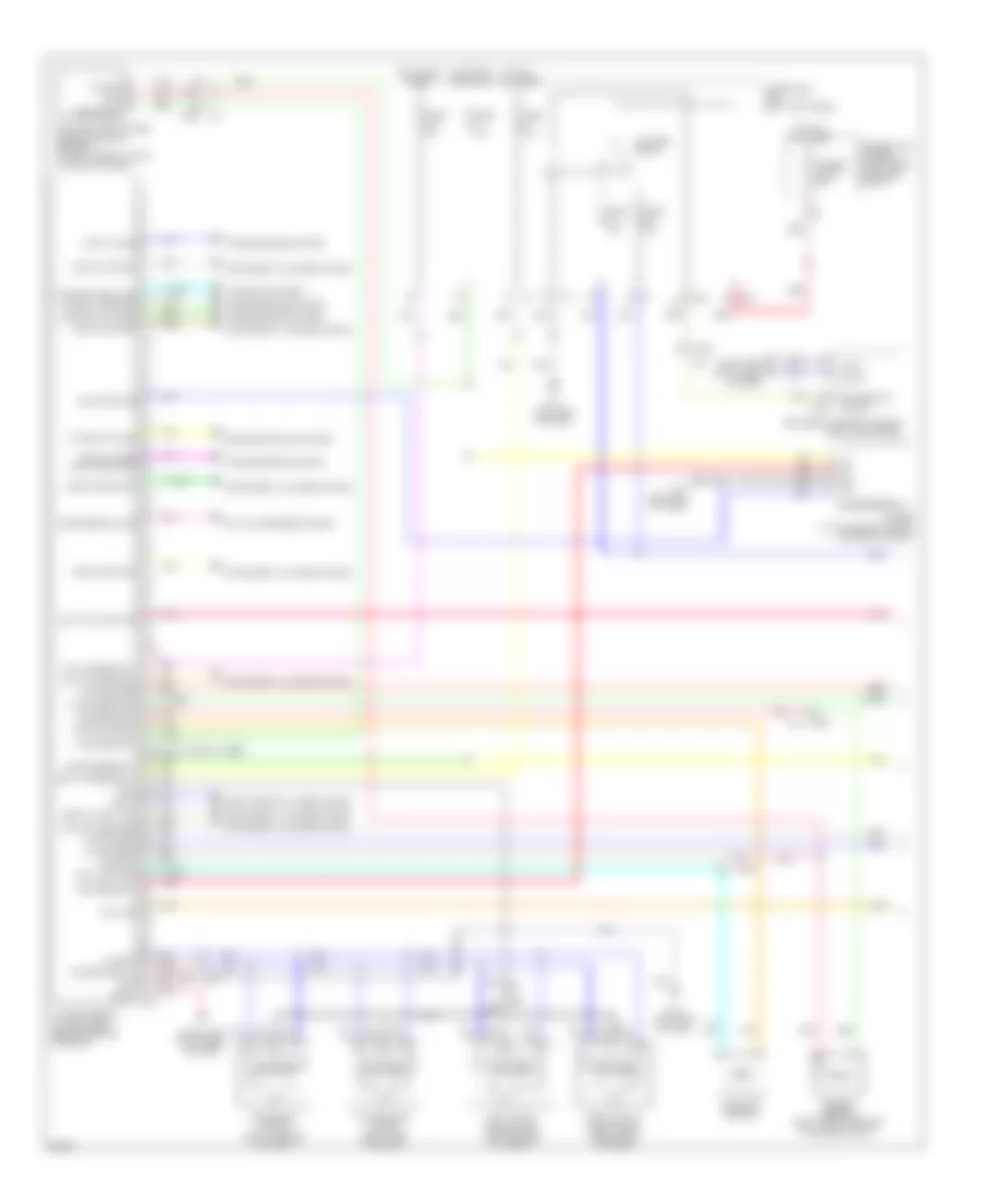 Automatic A C Wiring Diagram 1 of 2 for Infiniti EX37 Journey 2013