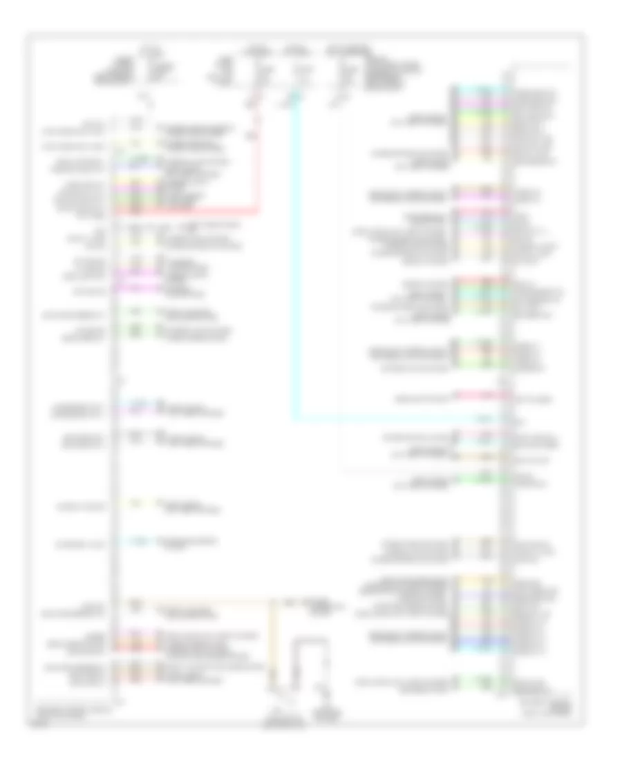 Body Control Modules Wiring Diagram for Infiniti EX37 Journey 2013