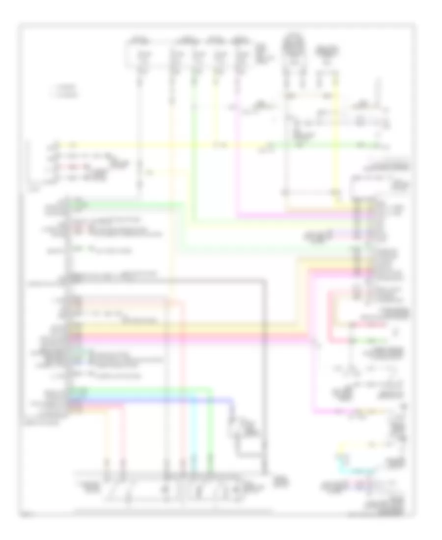 Instrument Cluster Wiring Diagram for Infiniti EX37 Journey 2013