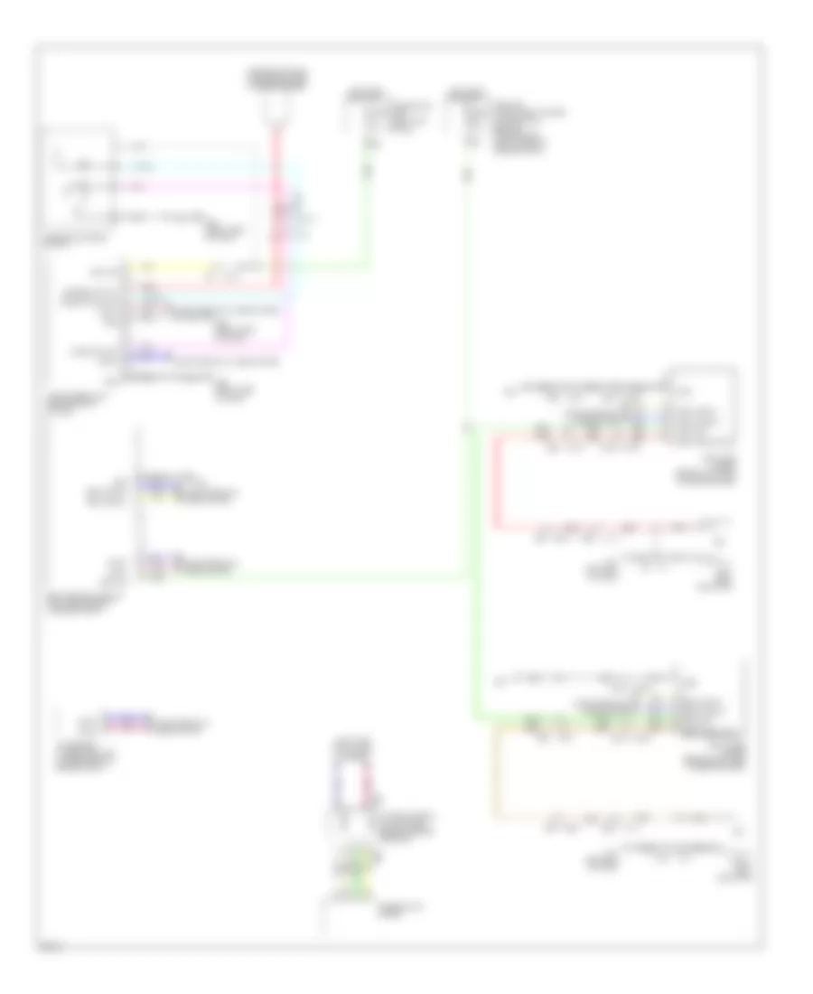 Blind Spot Information System Wiring Diagram for Infiniti EX37 Journey 2013