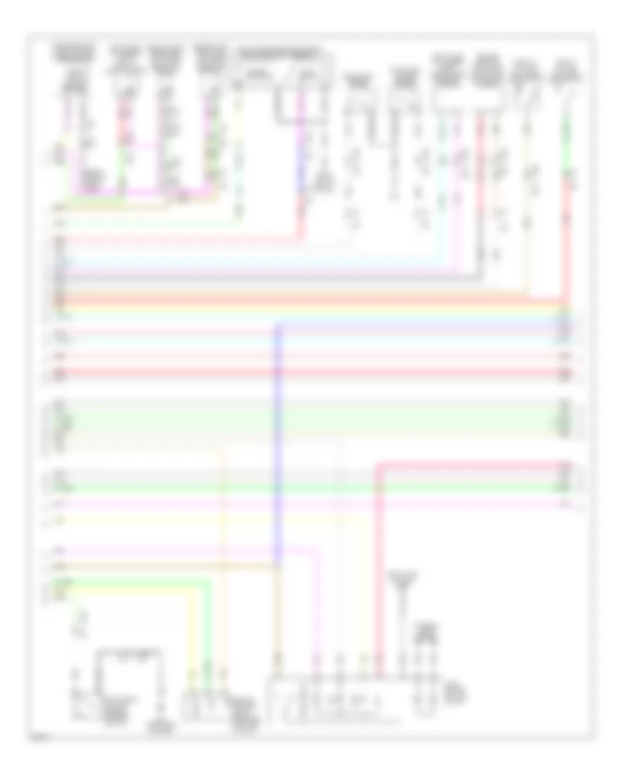 Power Door Locks Wiring Diagram 2 of 4 for Infiniti EX37 Journey 2013