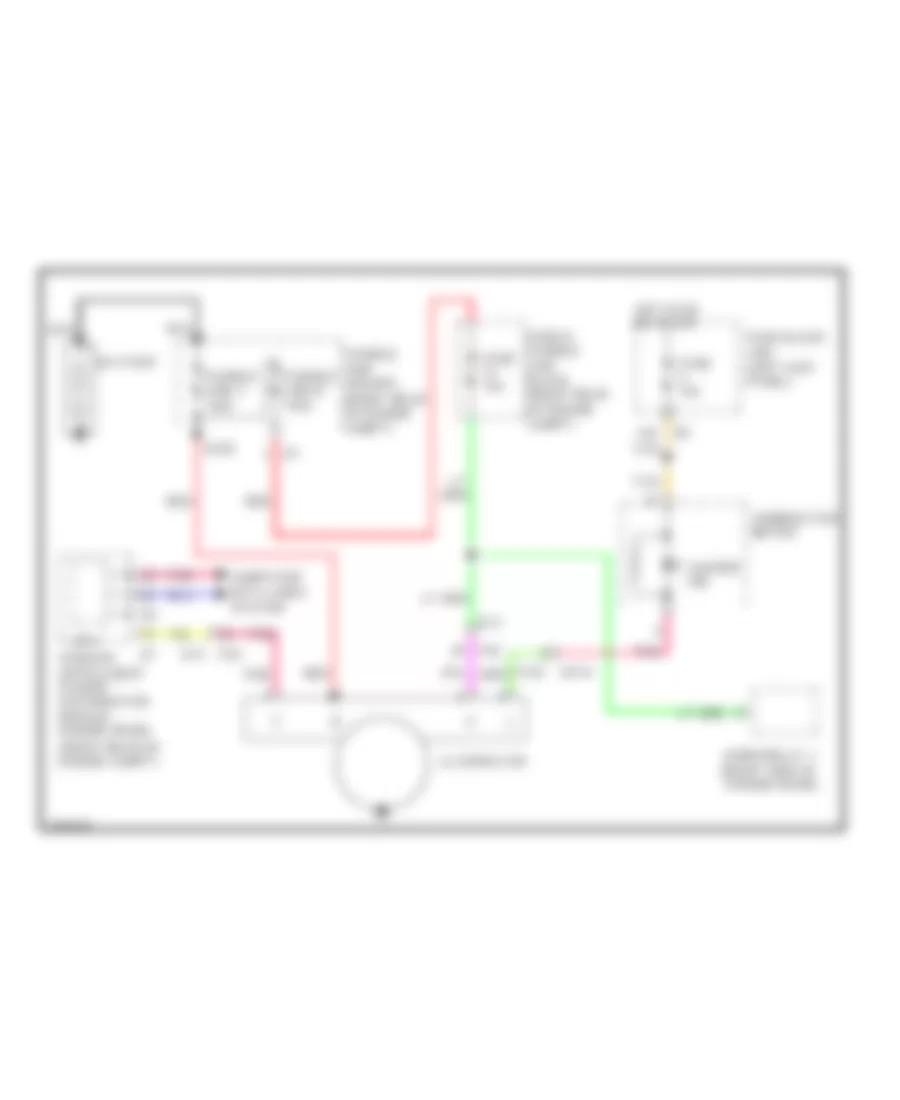 Charging Wiring Diagram for Infiniti EX37 Journey 2013