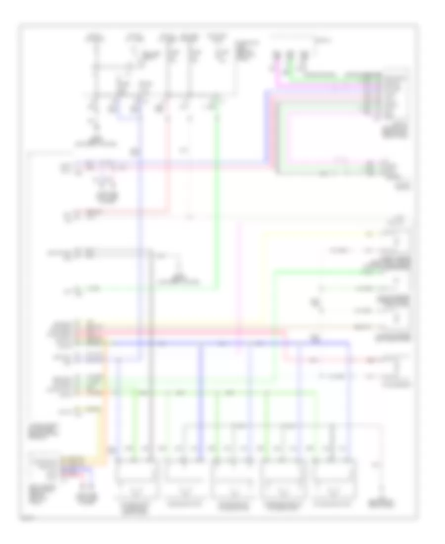 Электросхема кондиционера (1 из 2) для Infiniti FX45 2008