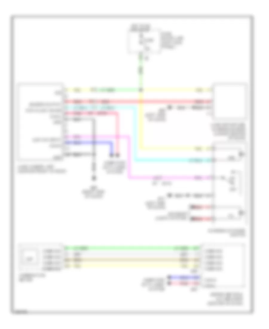Lane Departure Warning Wiring Diagram for Infiniti FX37 2013